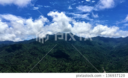 從鹿兒島縣屋久島太鼓岩眺望的景色 136937120