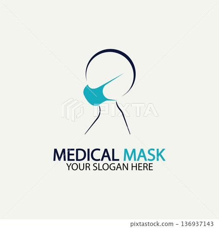 Face protection Mask Vector logo. Medical Mask logo vector icon illustration design Face protection Mask Vector logo. Medical Mask logo vector icon illustration design 136937143