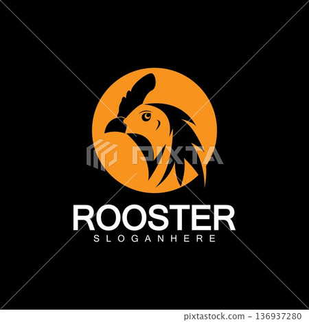 Rooster head logo vector icon symbol illustration design.Rooster chicken cock. Abstract vector illustration Rooster head logo vector icon symbol illustration design.Rooster chicken cock. Abstract vector illustration 136937280