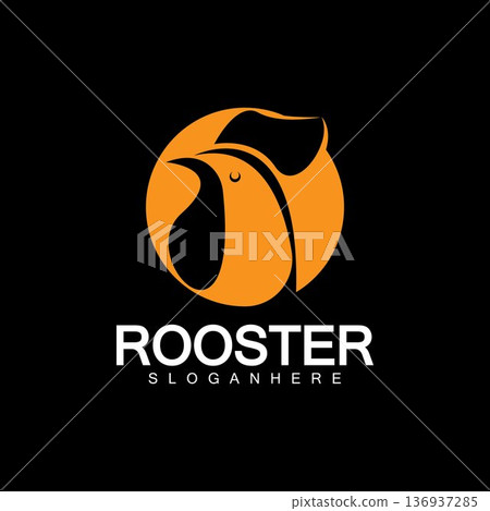 Rooster head logo vector icon symbol illustration design.Rooster chicken cock. Abstract vector illustration Rooster head logo vector icon symbol illustration design.Rooster chicken cock. Abstract vector illustration 136937285