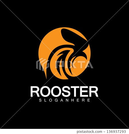Rooster head logo vector icon symbol illustration design.Rooster chicken cock. Abstract vector illustration Rooster head logo vector icon symbol illustration design.Rooster chicken cock. Abstract vector illustration 136937293