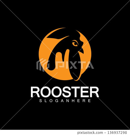 Rooster head logo vector icon symbol illustration design.Rooster chicken cock. Abstract vector illustration Rooster head logo vector icon symbol illustration design.Rooster chicken cock. Abstract vector illustration 136937298