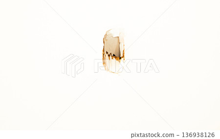 Image of a cracked hole in a white door Image of a cracked hole in a white door 136938126
