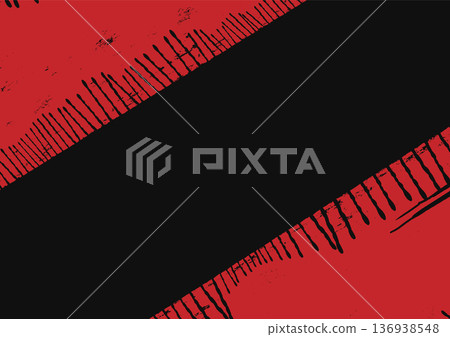 Red and Black Paint Stripe with Drips Background Red and Black Paint Stripe with Drips Background 136938548