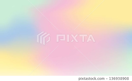 Abstract soft pastel gradient background with pink yellow blue and green colors. Abstract soft pastel gradient background with pink yellow blue and green colors. 136938908