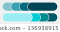 Teal color palette swatch with rounded rectangle 136938915
