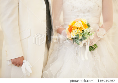 Image material of the bride entering at the wedding hall Virgin Road 136939862