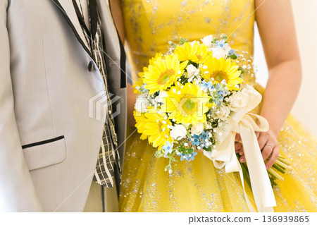 Materials for the bride and groom holding hands at the wedding hall Virgin Road Materials for the bride and groom holding hands at the wedding hall Virgin Road 136939865