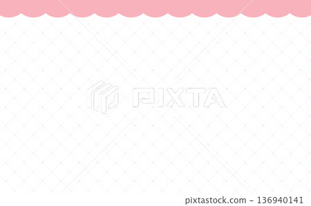 Pink cute plaid pattern and frame 3_horizontal Pink cute plaid pattern and frame 3_horizontal 136940141