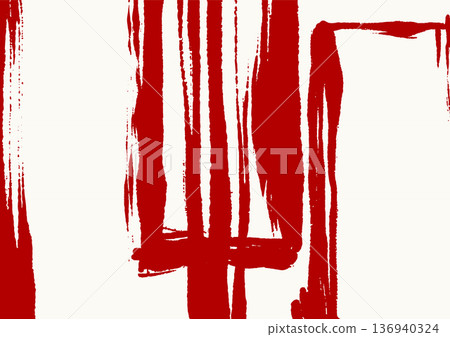 White and red brush stroke grunge background 136940324