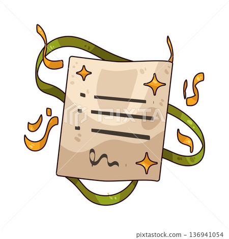 Illustration of New Year Wish Illustration of New Year Wish 136941054