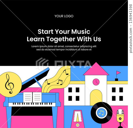 Flat Cartoon Hand Drawn Illustration for World Penguin Day Background 136941398