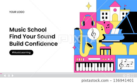 Thumbnail Flat Cartoon Hand Drawn Theme World Penguin Day 136941401