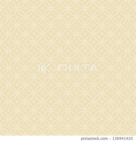 復古日式圖案抽象向量無縫圖案 136941420
