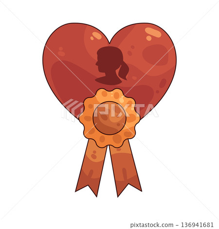 Illustration of Mother Appreciation Badge Illustration of Mother Appreciation Badge 136941681