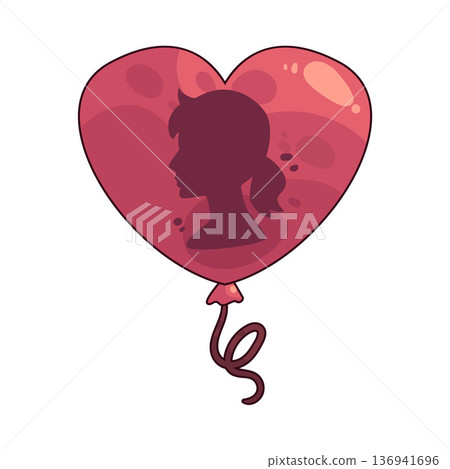 Illustration of Mothers Day Balloon Illustration of Mothers Day Balloon 136941696