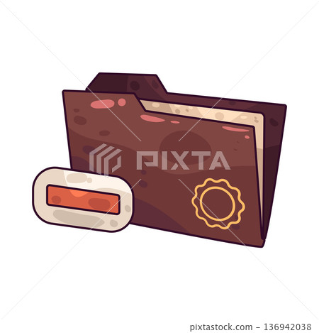 Illustration of Folder Remove Illustration of Folder Remove 136942038