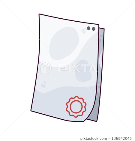 Illustration of Legal Paper Illustration of Legal Paper 136942045
