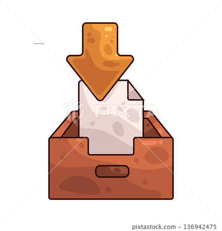 Illustration of Download Box 136942475