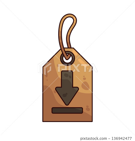 Illustration of Download Tag 136942477