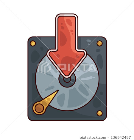 Illustration of Hard Drive Download 136942497