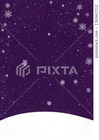 可愛的背景與雪花 136942512