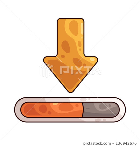 Illustration of Download Progress 136942676