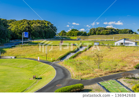 袋井市三川夢之丘公園風景(靜岡縣) 袋井市三川夢之丘公園風景(靜岡縣) 136942688