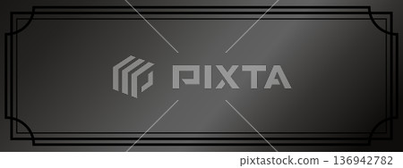 Luxurious abstract gradient banner background in black 136942782
