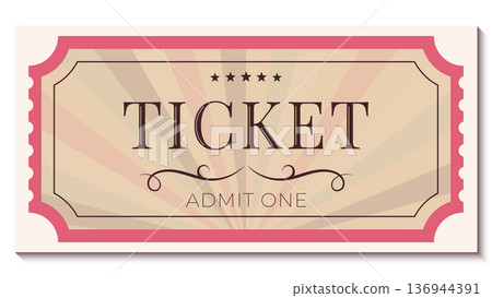 ticket retro design ticket retro design 136944391
