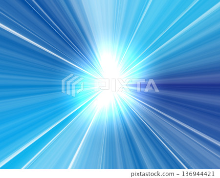 Background illustration of radially shining concentrated lines 136944421