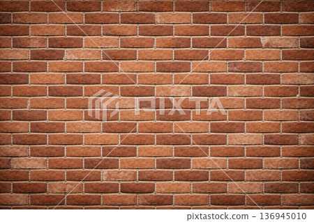 Background material: brick wall, brick tile wall 136945010