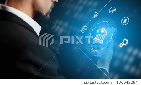 Banking transaction process using a digital interface for invoice payment in a modern setting Banking transaction process using a digital interface for invoice payment in a modern setting 136945264