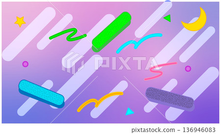 A stylish purple gradient retro pop background with diagonal lines and geometric patterns A stylish purple gradient retro pop background with diagonal lines and geometric patterns 136946083