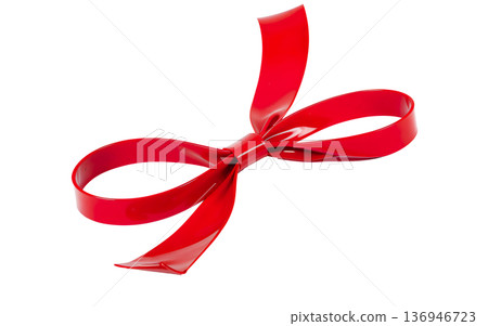 silicone latex bow on a transparent background silicone latex bow on a transparent background 136946723