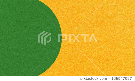 Yellow paper texture background with green semicircle and copy space for banner, presentation, template Yellow paper texture background with green semicircle and copy space for banner, presentation, template 136947097