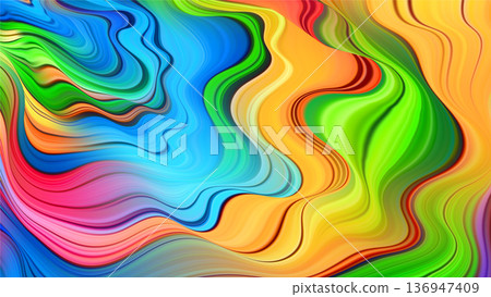 Black purple marble background. Nature gradient wave bg. 136947409