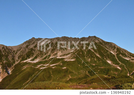 Mount Tateyama in the evening, Toyama Prefecture Mount Tateyama in the evening, Toyama Prefecture 136948192