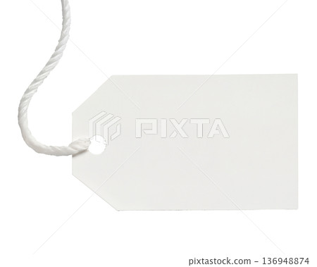 price tag, blank paper tags on transparent background 136948874