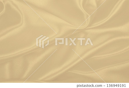 Smooth elegant golden silk or satin luxury cloth texture as wedding background. Luxurious background design. In Sepia toned. Retro style 136949191