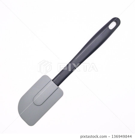 Silicone spatula kitchen utensil on white background 136949844