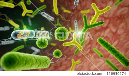 乳酸菌、雙歧桿菌、丁酸菌在體內發揮作用 136950274
