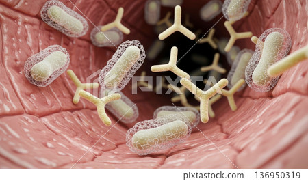 乳酸菌、雙歧桿菌、丁酸菌在體內發揮作用 136950319