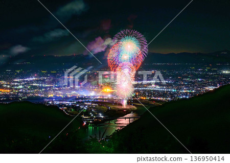從天文台俯瞰，最接近星空的「光之花」：八代國立煙火大賽（坂本矢龍天文台） 136950414