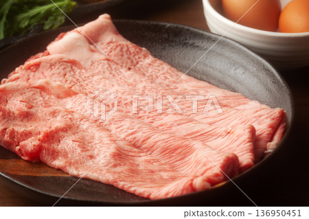 Japanese Black Beef Sukiyaki Japanese Black Beef Sukiyaki 136950451