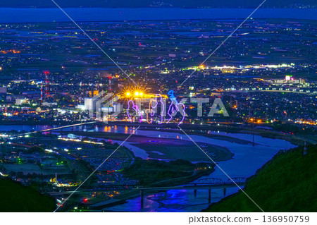 那天我抬頭仰望的天空之外，最讓我記憶猶新的景色是：八代國立煙火大賽（坂本八龍天文台） 136950759