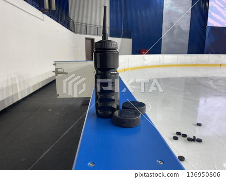 hockey washers on the ice arena hockey washers on the ice arena 136950806