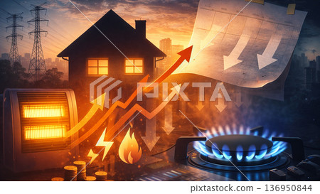 圖中顯示，公用事業帳單在三月往往會上漲。這反映了由於電力和天然氣補貼減少，家庭負擔加重的情況。 136950844