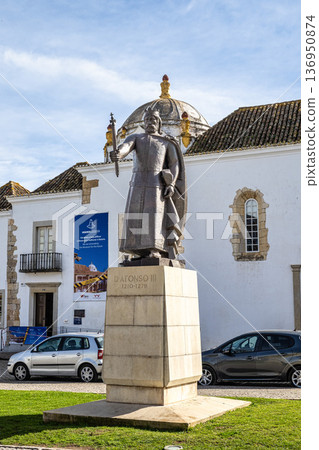 Statue of King Afonso III in Afon Statue of King Afonso III in Afon 136950874