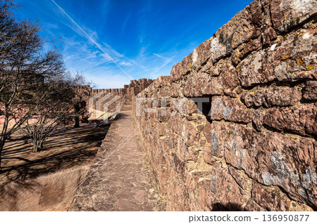 Silves, Portugal - Feb 21, 2026: Silves Castle in the South of Portugal in the Algarve region 136950877